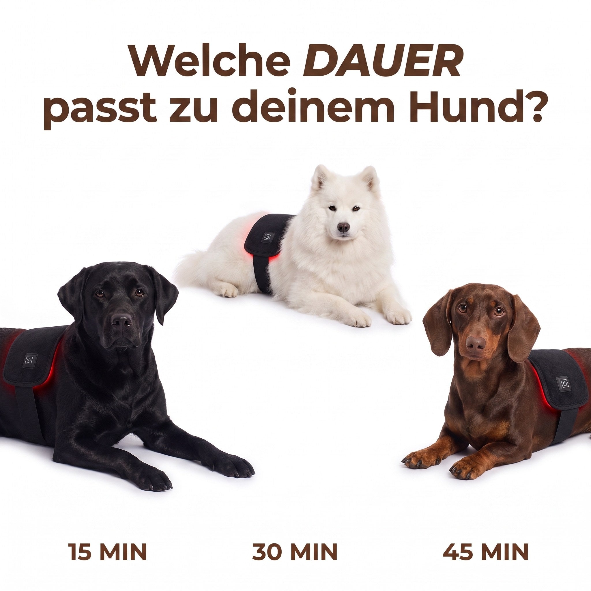 Drei Programme: 15, 30 und 45 Minuten